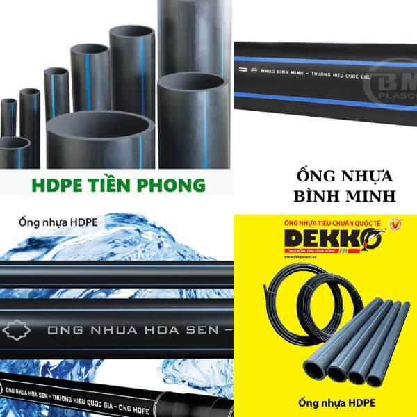 Một số thương hiệu ống nhựa HDPE nổi tiếng hiện nay